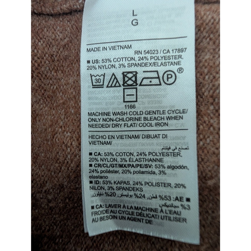 Old Navy Womens L Brown Knit Cropped Cami Tank Top Layering Neutral Scoop Neck - Picture 5 of 5